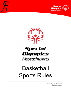 Basketball Sports Rules - Special Olympics Massachusetts