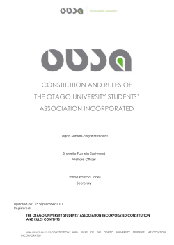 OUSA Constitution Version 2: VSM