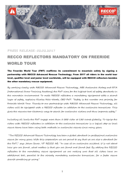 02.02.2017 recco reflectors mandatory on freeride world tour