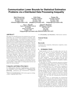 Communication Lower Bounds for Statistical Estimation Problems