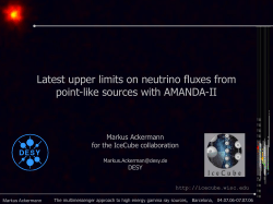 Latest upper limits on neutrino fluxes from point