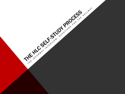 The HLC Self-Study Process-The Informal Interview Questions for