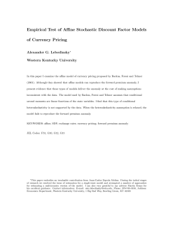 Empirical Test of Affine Stochastic Discount Factor Models of