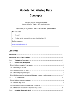 Module 14: Missing Data Concepts