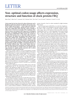 Non-optimal codon usage affects expression, structure and function