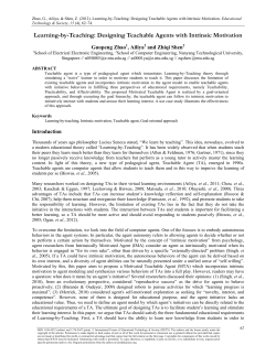 Learning-by-Teaching: Designing Teachable Agents with Intrinsic