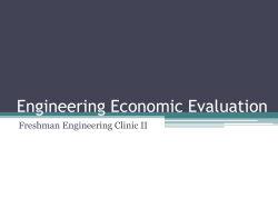 Engineering Economics II