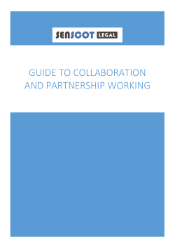 GUide to collaboration and partnership working