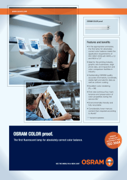 OSRAM COLOR proof.