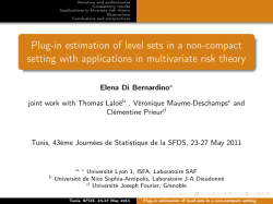 Plug-in estimation of level sets in a non-compact