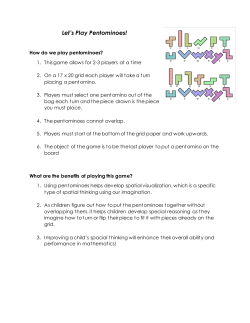 Let`s Play Pentominoes!
