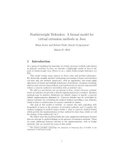 Featherweight Defenders: A formal model for
