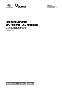 Reconfiguring the 890–915/935–960 MHz band