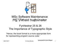 MSc Software Maintenance