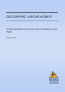 Geographic Labour Mobility