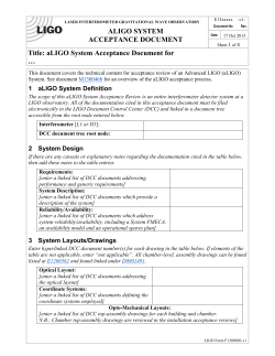 F1300020-v1 System Acceptance Document Template