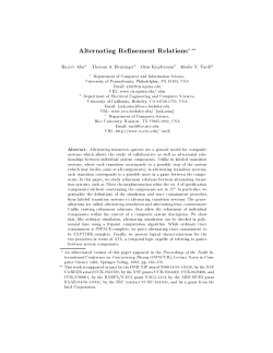 Alternating Refinement Relations? ??