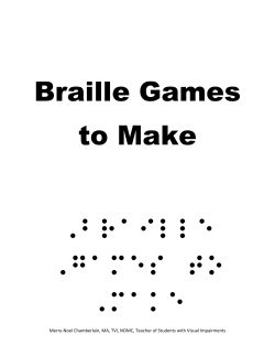Braille Games to Make