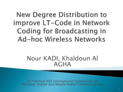 New Degree Distribution to improve LT
