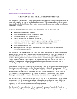 Complete Researcher`s Notebook