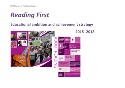 Reading First: educational ambition and achievement strategy 2015