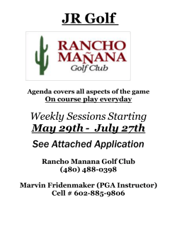 JR Golf - Rancho Manana Golf Club