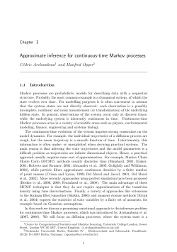 Approximate inference for continuous
