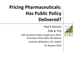 Pricing Pharmaceuticals