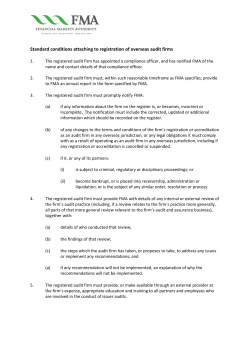 How to apply for registration &ndash; overseas audit firms