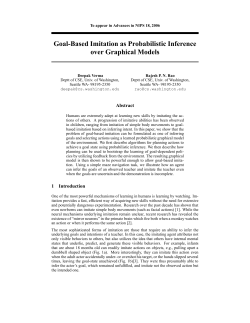 Goal-Based Imitation as Probabilistic Inference over