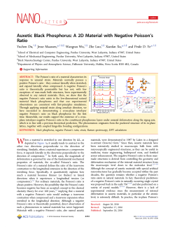 Auxetic Black Phosphorus: A 2D Material with