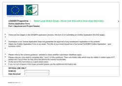 Select Local Action Group - (hover over this cell to show drop down