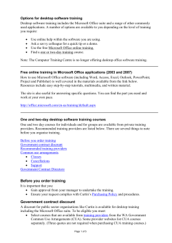 One and two-day IT training courses