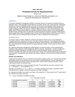 Probability Density for Repeated Events