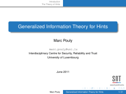 Generalized Information Theory for Hints
