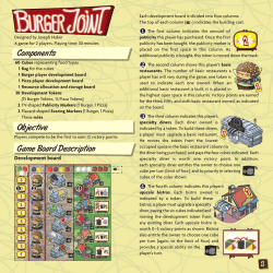 Components Objective Game Board Description