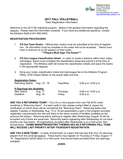 Sand Volleyball Registration