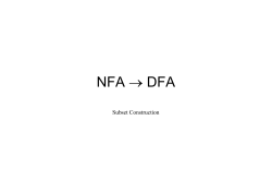NFA &rarr; DFA