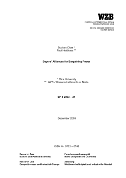 Buyers` alliances for bargaining power.