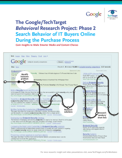 The Google/TechTarget Behavioral Research Project: Phase 2
