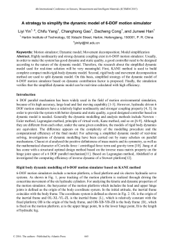 A strategy to simplify the dynamic model of 6-DOF