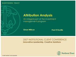 Performance Attribution