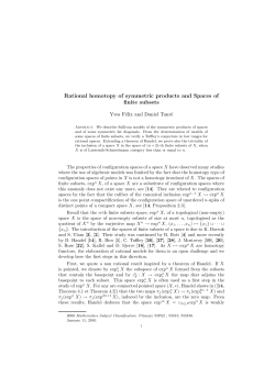 Rational homotopy of symmetric products and Spaces of finite subsets