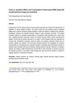 Prices vs. quantities: What`s new? A perspective