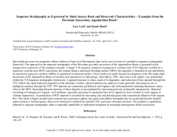 Sequence Stratigraphy as Expressed by Shale Source Rock and