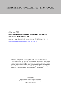 On processes with conditional independent increments