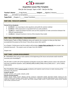 lesson development a