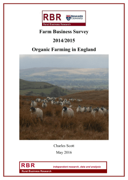 Organic Farming in England 2014-2015