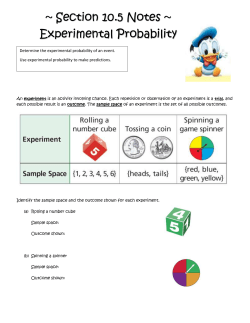 Experimental Probability
