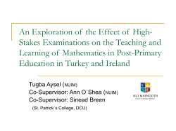 An Exploration of the Effect of High-Stakes Examinations